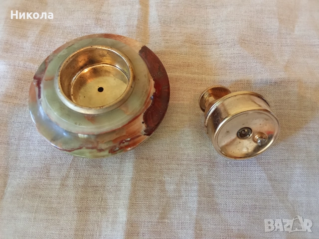 Стара запалка Оникс, снимка 5 - Антикварни и старинни предмети - 54592915