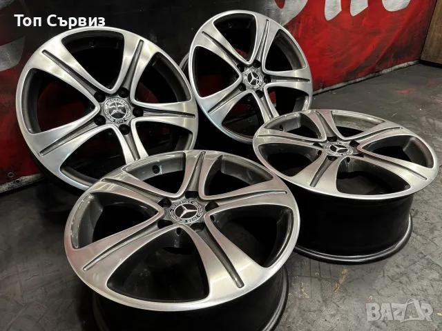 Оригинални алуминиеви джанти за Мерцедес (Mercedes), 17 цола, 5х112, снимка 3 - Гуми и джанти - 55511990