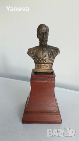 Бронзов бюст на Николай II Александрович Романов, последният император на Руската империя., снимка 7 - Статуетки - 54139747