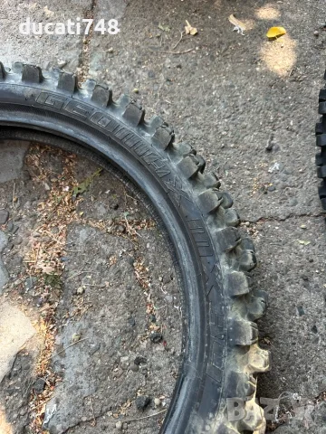 Предна и задна мотокрос гуми Dunlop - 80/100/21 - 100/90/19 , снимка 5 - Гуми и джанти - 55532668