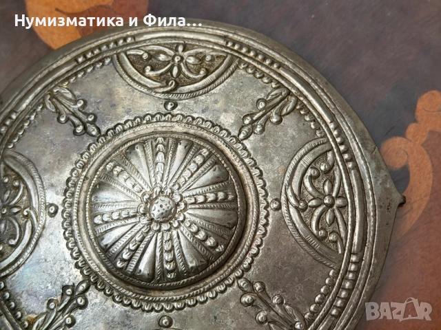 Сребърна единична възрожденска пафта, снимка 3 - Антикварни и старинни предмети - 54616081
