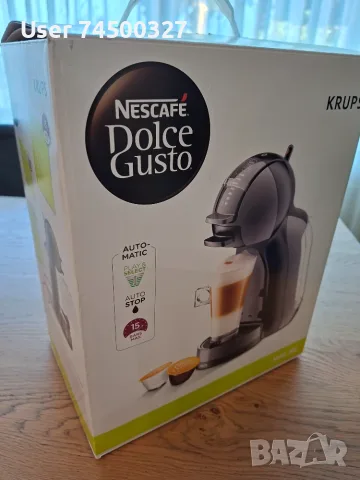 Кафемашина KRUPS NESCAFE Dolce Gusto + подарък кутия с кафе капсули, снимка 2 - Кафемашини - 55617965
