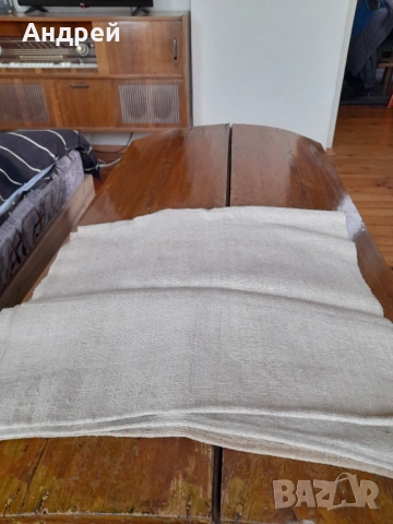 Стар ленен плат,лен #3, снимка 3 - Антикварни и старинни предмети - 54345876