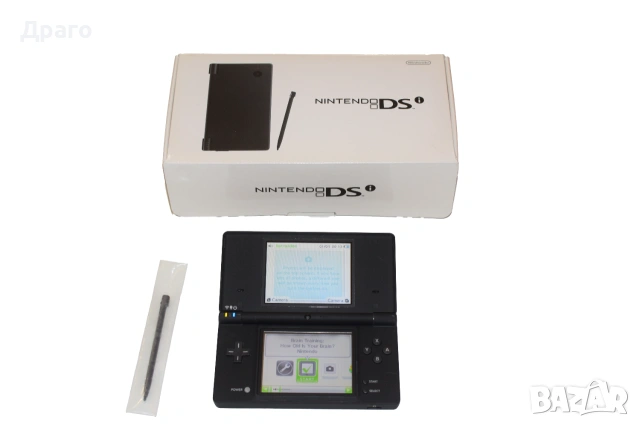 Nintendo DSi (Matte Black) – Оригинален комплект с кутия и два стилуса