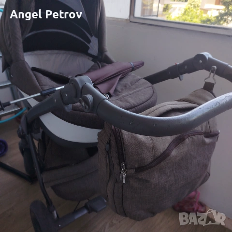Бебешка Количка с помпащи гуми и столче за кола 2в1, снимка 7 - Детски колички - 54884424