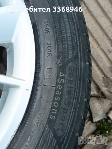 Комплект джанти Audi с гуми 16" 5х112 , снимка 9 - Гуми и джанти - 54795679