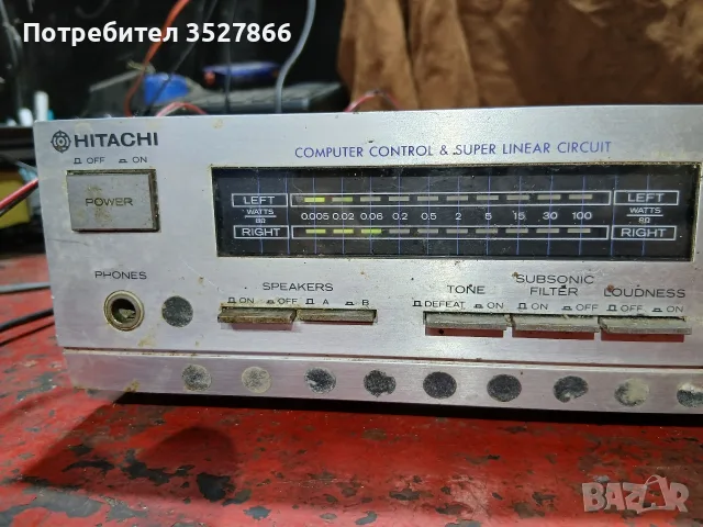 Усилвател Hitachi HA M44, снимка 5 - Ресийвъри, усилватели, смесителни пултове - 55683876