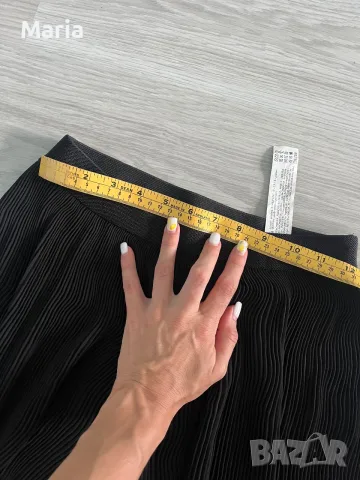 Черен плисиран дамски панталон  ZARA, снимка 4 - Панталони - 55305246