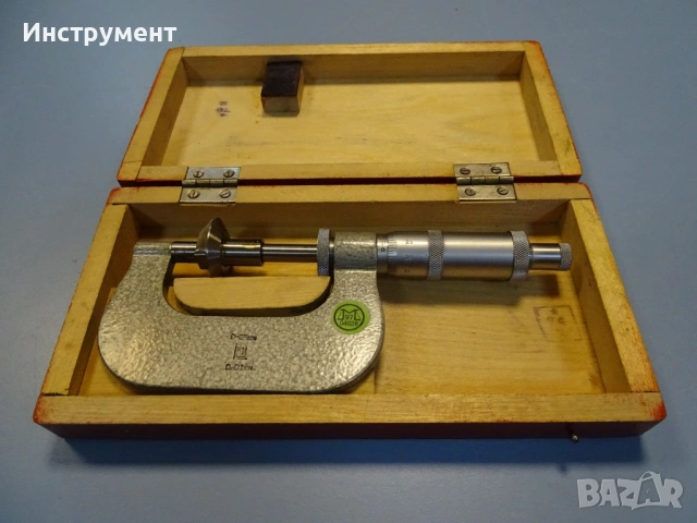 Микрометричен зъбомер USSR 0-25mm Gear Tooth Мicrometer, снимка 5 - Други инструменти - 54916144