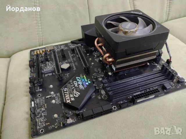 Asus ROG Strix B450-F Gaming + Ryzen 7 3700x + AMD Wraith Prism RGB Cooler, снимка 6 - Дънни платки - 55606756