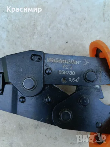 кримпващи клещи "Weidmuller", снимка 2 - Клещи - 55633276
