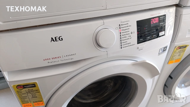 Пералня AEG 6000 клас А+++ 8кг. , снимка 3 - Перални - 54715490