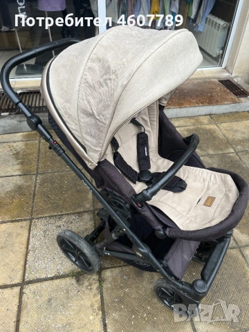 Бебешка количка 2 в 1 Riko Nesa (цвят Pearl Pink / Beige), снимка 10 - Детски колички - 54159952