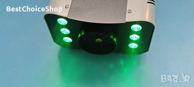 UKing 1200W Мини машина за дим с 6 RGB LED светлини, дистанционно управление за партита и събития , снимка 6 - Друга електроника - 54335477