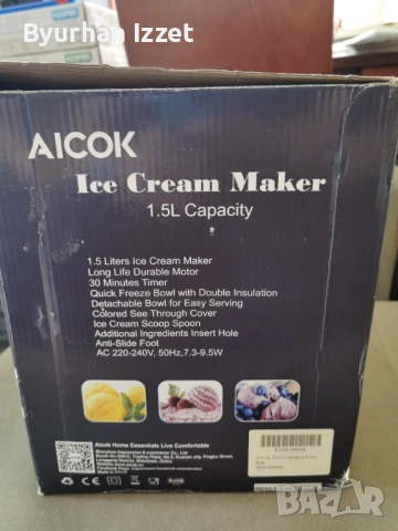 Електрическа машина за сладолед aicok bl3004, снимка 2 - Други - 54052039