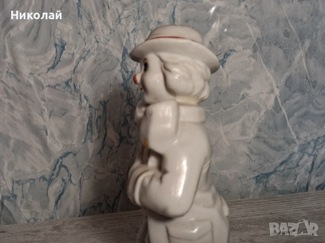 Стара Порцеланова Фигура Клоун със Забележки, снимка 6 - Антикварни и старинни предмети - 54752966