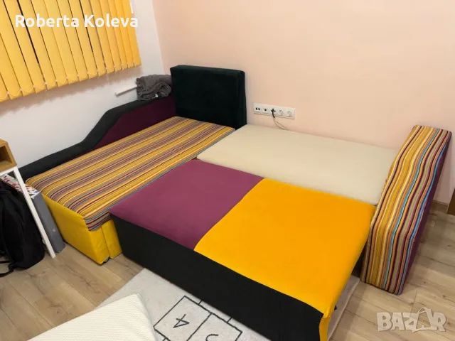 Разтегателен диван с ракла, снимка 2 - Дивани и мека мебел - 55611247