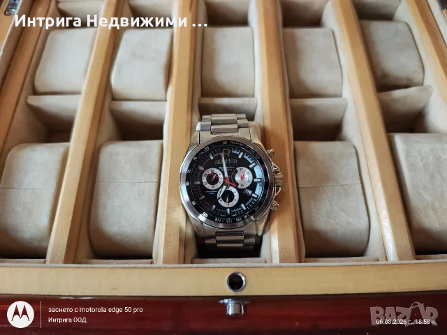  🇨🇭 SWISS MADE: Мъжки Хронограф Roamer Rockshell Mark III (Реф. № 220837)
, снимка 2 - Мъжки - 55578198