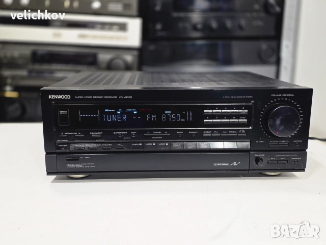 🚀🔥🇯🇵 ЯПОНСКО СТЕРЕО ЧУДОВИЩЕ! Продавам Ресийвър Kenwood KR-V8020 – 11.5 кг Чист Мускул! 🔥🇯🇵🚀, снимка 4 - Ресийвъри, усилватели, смесителни пултове - 55006207