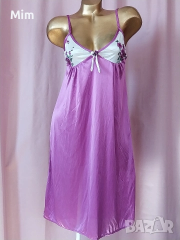 М Сатенена нощница в лилаво 