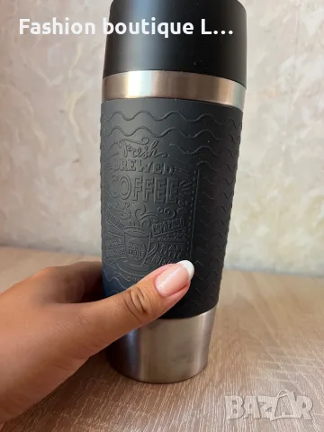 15 евро чисто нов термос за пътуване Tefal Travel Mug Classic от неръждаема стомана 🖤, снимка 2 - Термоси - 55382657