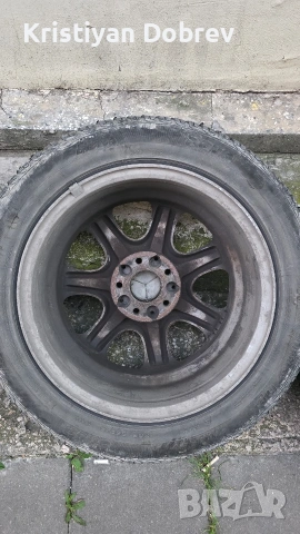 Оригинални джанти за Мерцедес/Mercedes 16" 5x112 - 6.5J ET32 с гуми (2 зимни + 2 летни), снимка 7 - Гуми и джанти - 55018192