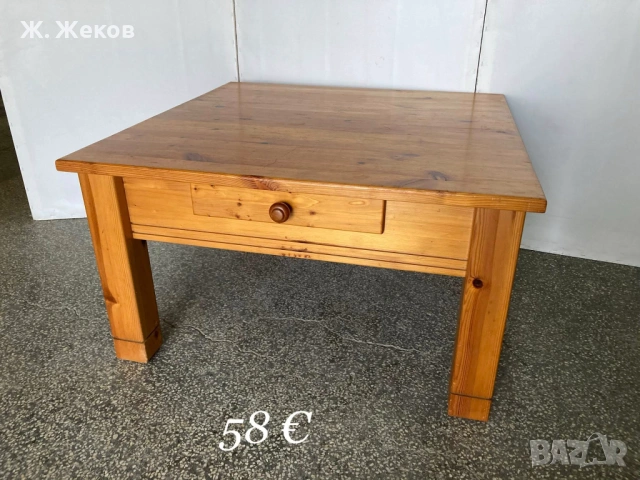 Стилна холна маса от масивно дърво, снимка 2 - Маси - 54138743