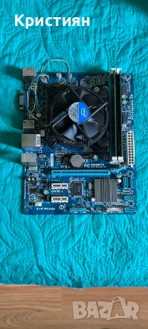 Дънна платка Gigabyte GA-H61M-S1 + Процесор Intel i5-2400 3.10GHz + 16GB DDR3 RAM