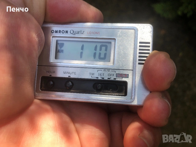 стар туристически часовник-будилник "OMRON" Quartz - MADE IN JAPAN
