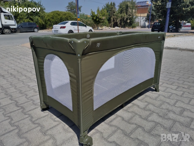 MONI Сгъваема детска кошара UNO зелен, снимка 8 - Други - 54646009