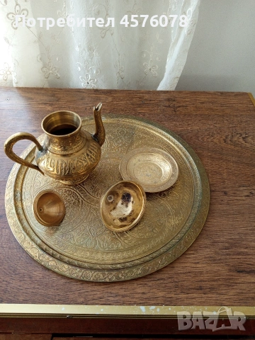 бронзов сервиз масивен, снимка 3 - Антикварни и старинни предмети - 54111999