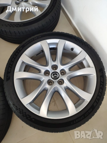 Оригинални джанти Mazda 6 (19") с гуми Michelin PS5 — DOT 2024!, снимка 6 - Гуми и джанти - 54547793
