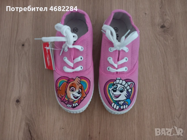 Детски маратонки Ръчно Рисувани детски кецове Пес Патрул / Paw Patrol