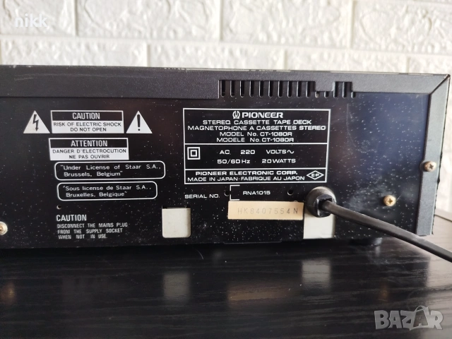 PIONEER CT-1080R, снимка 5 - Декове - 54540175