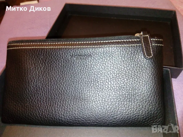 Tosca Blu марков женски клъч 193х105мм естествена кожа нов в кутия, снимка 3 - Портфейли, портмонета - 55571771
