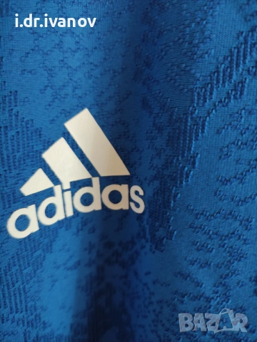 Adidas синя спортна оригинална тениска, снимка 5 - Тениски - 54785989