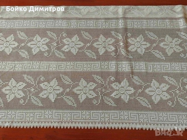 Късо перде машинно плетиво