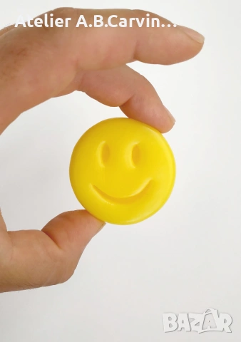   Цветни, ароматни, глицеринови мини сапунчета емотикони, 10 бр. за подарък на вашите гости