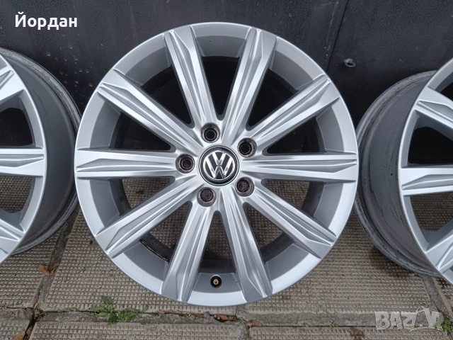 ОРИГИНАЛНИ джанти 17' цола 5x112 ФОЛКСВАГЕН / VW Touran GOLF 57,1 ET52, снимка 8 - Гуми и джанти - 55155306