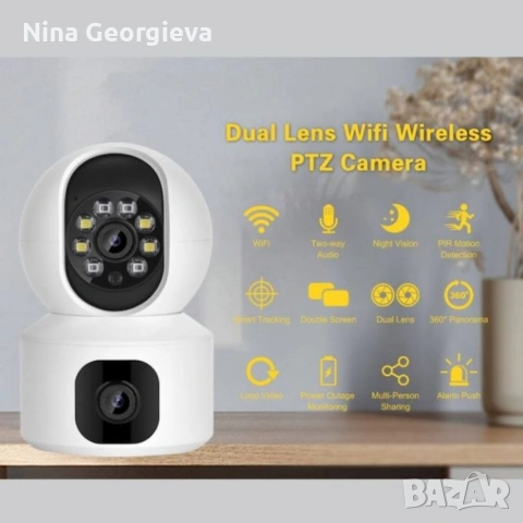 Wi-Fi Full HD камера – Защитете дома си със стил и функционалност, снимка 2 - IP камери - 54884251
