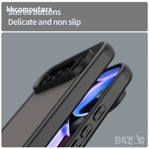 Google Pixel 10 Pro XL Калъф - Матов, PC+TPU, Въздушни възглавници, 4 цвята, снимка 8 - Калъфи, кейсове - 55112468