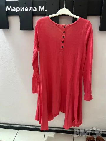 Zara рокля/риза, памук, XS