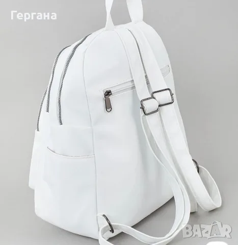 Дамска бяла раница, снимка 3 - Раници - 55592290