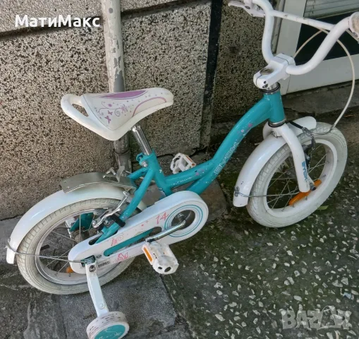 Детско колело BYOX 14 " + колелца, снимка 4 - Детски велосипеди, триколки и коли - 55611902