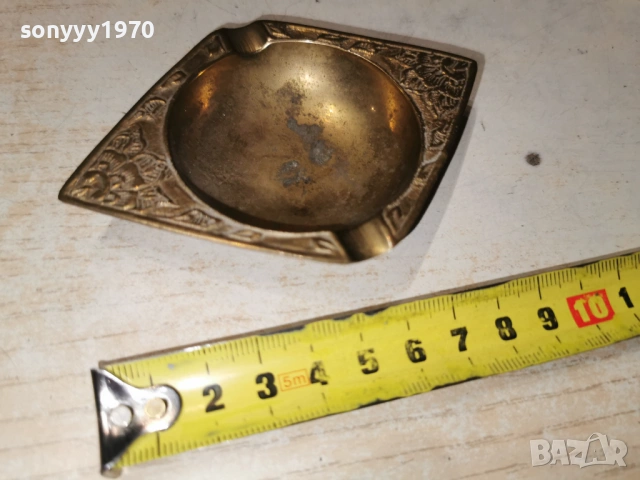 ПЕПЕЛНИК-МЕД/МЕСИНГ 2604260918L1, снимка 4 - Антикварни и старинни предмети - 54316463