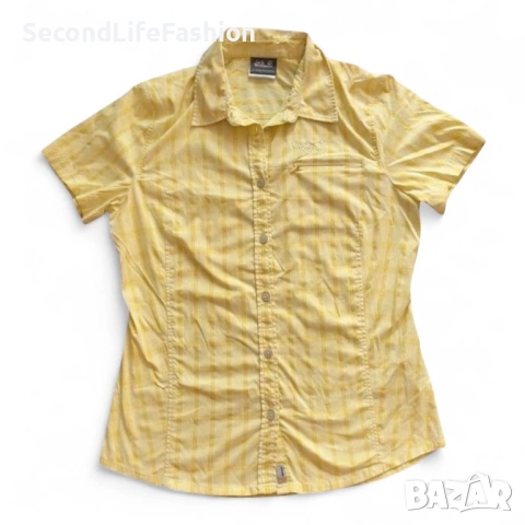 Jack Wolfskin дамска риза с къс ръкав и UV защита размер S