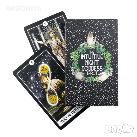 The Intuitive Night Goddess Tarot - карти Таро, снимка 3 - Езотерика - 54161357