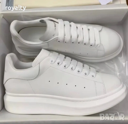 Alexander McQueen Нови Бели Дамски Маратонки с Кутия 