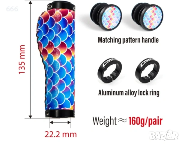 Ергономични ръкохватки за кормило, силиконови ръкохватки за планински велосипеди MTB/BMX., снимка 2 - Части за велосипеди - 54105718