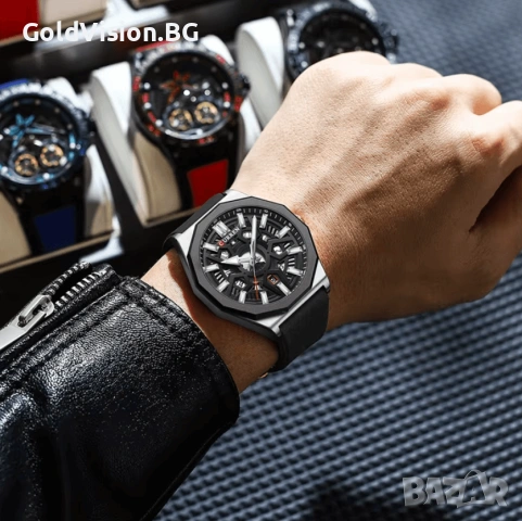 Мъжки часовник – CURREN 8437 – BLACK, снимка 2 - Мъжки - 54248245